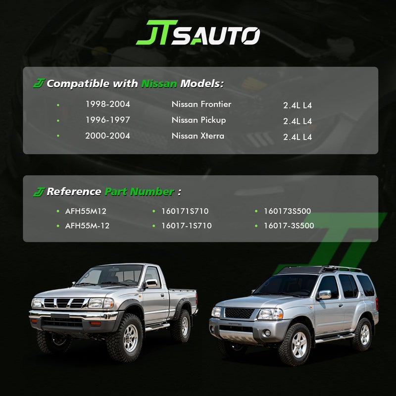 JTSAUTO 160171S710 Upgrade MAF Mass Air Flow Sensor Compatible with 1998-2004 Frontier | 2000-2004 Xterra, AFH55M12, 160173S500 - Image 2